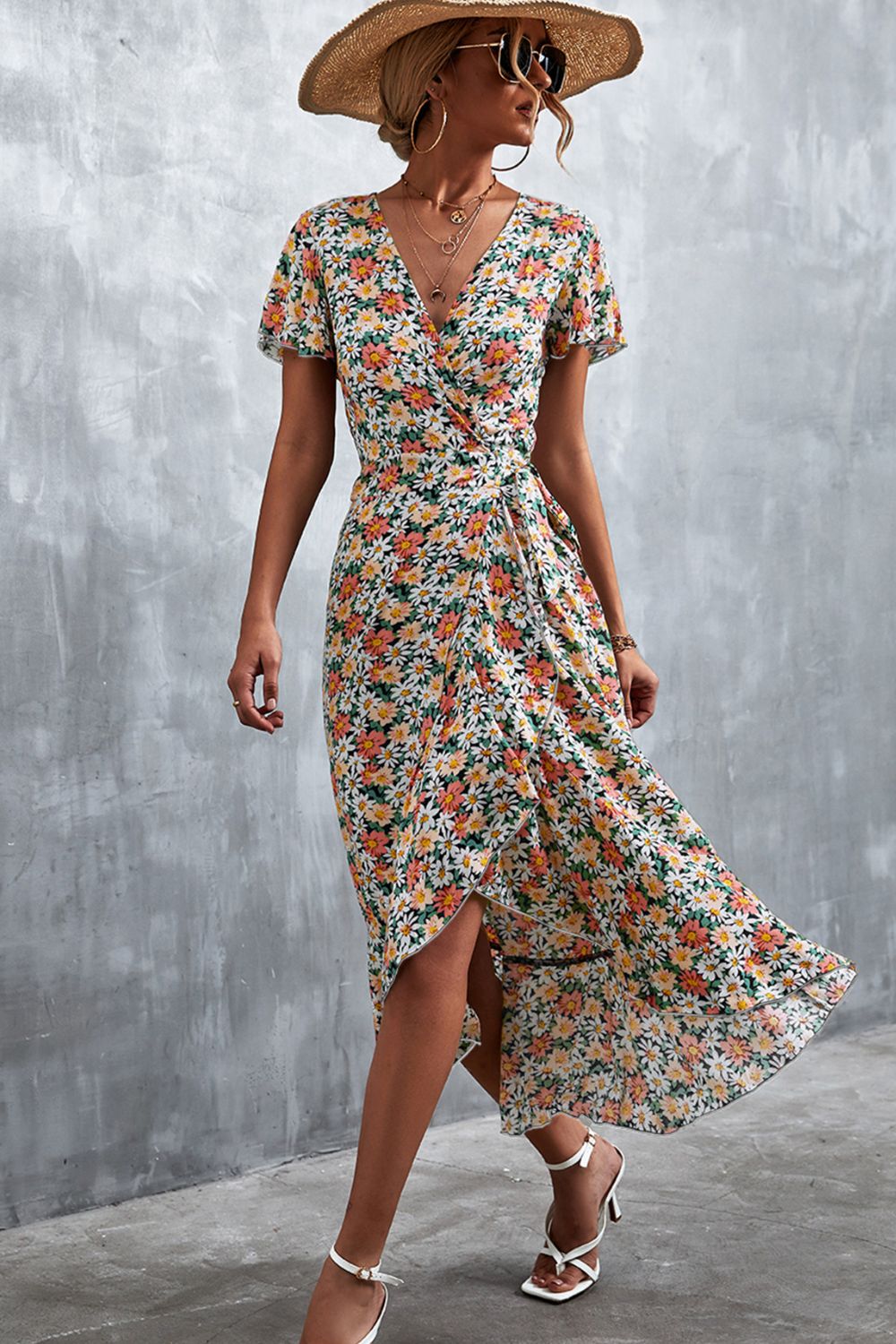 jules floral midi dress Jules Silk Starling Floral Dress